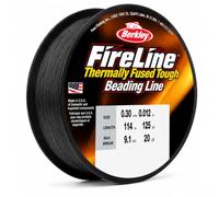 Berkley Fireline Fil Nylon Transparent, Fil Invisible pour Création de Bijoux et Perles, Résistant pour Colliers et Bracelets, Robuste pour Suspensions et Loisirs Créatifs, 0.30mm, 114m