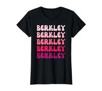 Berkley First Name Minimalist Design T-Shirt Graphique avec Valeur, Femme, Noir, M