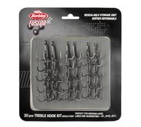 Berkley Fusion 19 Big kit d'hameçon Triple de Grande qualité, très Robuste et très piquant pour la Peche des carnassiers au leurre Noir