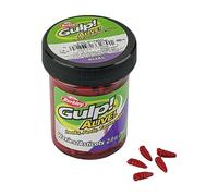Berkley Gulp! Alive! Waxies Appât de pêche Rouge 1,3 cm Dispersion extrême du parfum Idéal pour les crapes, la truite et plus encore