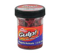 Berkley Gulp! Appât de pêche en Forme d'asticots Rouges, Dispersion extrême du Parfum, Excellent Remplacement pour asticots Vivants, idéal pour crapet, Truite, Crappie, etc