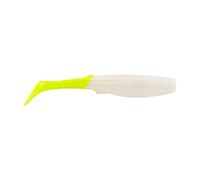 Berkley Gulp! Paddleshad Appât Souple pour la pêche, Blanc Perle/Chartreuse, 10,2 cm