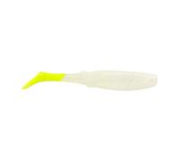 Berkley Gulp! Paddleshad Appât Souple pour la pêche, Blanc Perle/Chartreuse, 10,2 cm