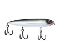 Berkley J-Walker 120 Leurre de pêche Topwater, Noir chromé, 120 mm, Design pondéré pour la Distance de Lancer, équipé d'un Crochet Fusion19