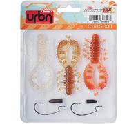 Berkley Kit Berkley URBN C-Rig, pack de 3 leurres souples selectionnés par les experts Street fishing de Berkley, idéal pour pêcher des perches, brochets et sandres, inclus les hameçons et plombs