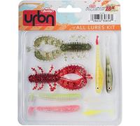 Berkley Kit de leurres URBN All Leurres, Lot de 8 appâts Souples sélectionnés par l'équipe de pêche de Rue Berkley, idéal pour Attraper la Perche, Le brochet et la Sandre, essayez différentes