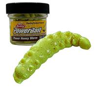 Berkley Leurre Souple Powerbait Honey Worms Aglio 1´´ 2.5 cm 2.1 oz Yellow Truite Bar Carnassiers Mer Pêche Spinning