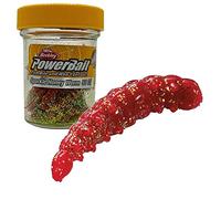 Berkley Leurre Souple Powerbait Power Honey Worms 2.5 cm RedScales Truite Bar Carnassiers Mer Pêche Spinning