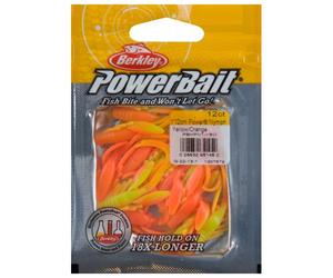 Berkley PowerBait Lot de 12 nymphes de Puissance, Jaune/Orange, 2,5 cm