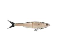 Berkley PowerBait Nessie Glide Appât Burnt Bone 22,9 cm, parfum et saveur irrésistibles, idéal pour la pêche au bar, équipé d'un crochet Fusion19