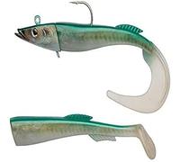 Berkley Powerbait Power Sandeel- Leurre Souple Polyvalent pour la Pêche en Mer, Founit avec deux Paddle pour le Lieu, Bar, du Bord ou en Bateau, Crazy Sandeel FIIIsh, Sayori