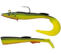 Berkley Powerbait Power Sandeel- Leurre Souple Polyvalent pour la Pêche en Mer, Founit avec deux Paddle pour le Lieu, Bar, du Bord ou en Bateau, Crazy Sandeel FIIIsh, Sayori