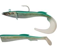 Berkley Powerbait Power Sandeel- Leurre Souple Polyvalent pour la Pêche en Mer, Founit avec deux Paddle pour le Lieu, Bar, du Bord ou en Bateau, Crazy Sandeel FIIIsh, Sayori