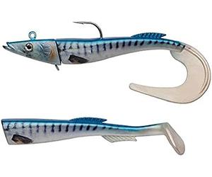 Berkley Powerbait Power Sandeel- leurre souple polyvalent pour la pêche en mer, founit avec deux paddle pour le lieu fiiish, Sayori