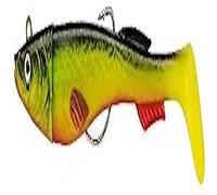 Berkley Powerbait Power Sardine - leurre souple polyvalent texan pour la pêche en mer, founit avec deux paddle pour le lieu BlackMinnow Fiiish