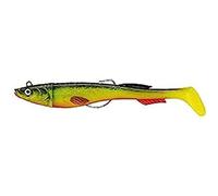 Berkley Powerbait Power Sardine - Leurre Souple Polyvalent Texan pour la Pêche en Mer, Founit avec deux Paddle pour le Lieu, Bar, et autres Carnassiers, Blackminnow FIIIsh