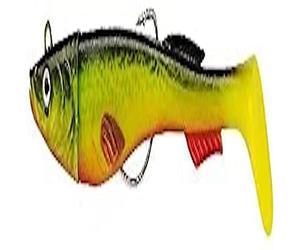 Berkley Powerbait Power Sardine - leurre souple polyvalent texan pour la pêche en mer, founit avec deux paddle pour le lieu BlackMinnow Fiiish