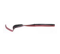 Berkley PowerBait® Power Worm Appât de pêche en Forme de ver Rouge, 18 cm, saveur irrésistible, Profil de ver à Queue bouclée Classique, idéal pour la pêche au Printemps, en été et en Automne