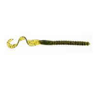 Berkley PowerBait Power Worm Appât de pêche, pastèque, 18 cm, saveur irrésistible, Profil de ver à Queue bouclée Classique, idéal pour la pêche au Printemps, en été et en Automne