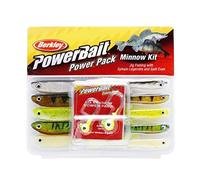 Berkley PowerBait® Pro Pack Minnow ; leurre Souple Polyvalent pour la pêche aux prédateurs ; Couleurs et Tailles polyvalentes pour Le brochet, la Perche et Le Sandre, varié, Assorti
