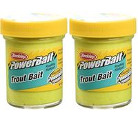Berkley Powerbait Trout Bait Pâte appât pour truites - 50g - Sunshine Jaune (Lot de 2)