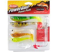 Berkley Powerbait Vertical Kit Kit de pêche Leurres et têtes plombées Paquet de 5, Assortis