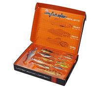 Berkley Pulse - Lot de 13 appâts de pêche réalistes en Plastique Souple et 6 têtes plombées - Cadeau pour Homme et pêcheur - Perche, Sandre, brochet, Bar, chevesne et Truite, Tailles Assorties Coloris