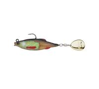 Berkley Pulse Realistic Flash Leurre Souple | Shad à Queue en Forme de pagaie pour la Perche, Le Sandre et Le Bar | Leurre Ultra-réactif pour Les prédateurs d'eau Douce | 9 cm, Bleak