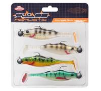 Berkley Pulse Realistic Perch Prerigged Leurre Souple avec Têtes Plombées pour la Pêche des Carnassiers en Eau Douce, Brochet, Sandre, Perche