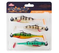 Berkley Pulse Realistic Perch Prerigged Leurre Souple avec Têtes Plombées pour la Pêche des Carnassiers en Eau Douce, Brochet, Sandre, Perche