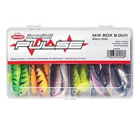 Berkley Pulse Shad Mixbox Boîte de Leurres Souples plusieurs Couleurs pour la Pêche des Carnassiers en Eau Douce, Brochet, Perche