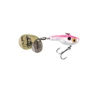 Berkley Pulse Spintail Leurre Hybride Jig Spinner, Équipé d'Hameçon Fusion, se lance loin et est Redoutable pour la Pêche des Carnassiers en Eau Douce, Pearl Pink, 5cm