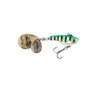 Berkley Pulse Spintail Leurre Hybride Jig Spinner, Équipé d'Hameçon Fusion, se lance loin et est Redoutable pour la Pêche des Carnassiers en Eau Douce, Holo Perch