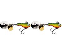 Berkley Pulse Spintail Leurre Hybride Jig Spinner, Équipé d'Hameçon Fusion, se Lance Loin et est Redoutable pour la Pêche des Carnassiers en Eau Douce, Ignifuge. (Lot de 2)