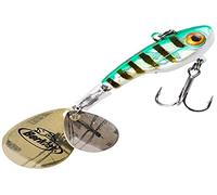Berkley Pulse Spintail Leurre Hybride Jig Spinner, Équipé d'Hameçon Fusion, se lance loin et est Redoutable pour la Pêche des Carnassiers en Eau Douce, Holo Perch, 5cm