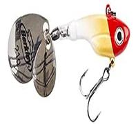 Berkley Pulse Spintail Leurre Hybride Jig Spinner, Équipé d'Hameçon Fusion, se lance loin et est Redoutable pour la Pêche des Carnassiers en Eau Douce, Red Head