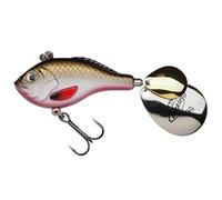 Berkley Pulse Spintail XL Leurre | Leurre Haute Performance pour la pêche en Eau Douce | Leurre Vibrant à Queue tournante | 8 cm | 18 g | Black N Red