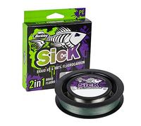 Berkley Sick Pack tresse et tête de ligne Fluorocarbone - Combo composé de tresse Super Smooth 8 brins et de fluorocarbone invisible coulant rapidement. Parfait pour la pêche en eau douce et la pêche