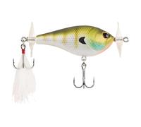 Berkley Spin Bomb Floating Topwater Lure ; Prop Bait for Bass & Predator Fishing Anglers, Slow-Spinning Propellers for Maximum Water Spray & Realistic Wounded Baitfish Action, 6cm, MF Frog