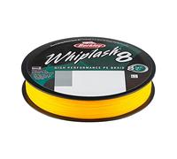 Berkley Coup de fouet8 Whiplash8, Ligne de pêche, Superline, Predator Fishing, Brochet, Perche, Sandre, Truite, Unisexe, Jaune, 0.18mm, 23.3kg, 51lb, 330yd