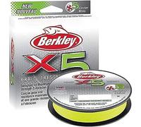 Berkley X5, Fil de Pêche, Tresse 5 Brins pour la Pêche en Mer et en Eau Douce, plus Résistante, Pêche aux Carnassiers