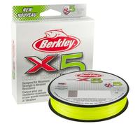 Berkley X5, Fil de Pêche, Tresse 5 Brins pour la Pêche en Mer et en Eau Douce, plus Résistante, Pêche aux Carnassiers, Fluro Grün