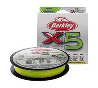Berkley X5, Fil de Pêche, Tresse 5 Brins pour la Pêche en Mer et en Eau Douce, plus Résistante, Pêche aux Carnassiers