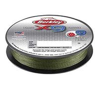 Berkley X9, Fil de Pêche, Tresse 9 Brins pour la Pêche en Mer et en Eau Douce, plus Résistante et Très Souple, Pêche aux Carnassiers, Long lancer