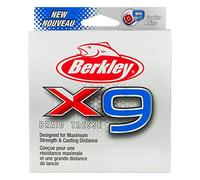 Berkley X9, Fil de Pêche, Tresse 9 Brins pour la Pêche en Mer et en Eau Douce, plus Résistante et Très Souple, Pêche aux Carnassiers, Long lancer
