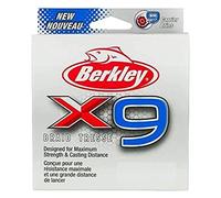 Berkley X9, Fil de Pêche, Tresse 9 Brins pour la Pêche en Mer et en Eau Douce, plus Résistante et Très Souple, Pêche aux Carnassiers, Long lancer, Weiß Crystal