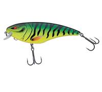 Berkley Zilla Flanker, leurre Wobbler à faible profondeur, Crankbait à flottaison lente avec système Klip Lok®, lancer de précision avec rampe de poids, profondeur de plongée 1-2m 15.5cm Golden Zander