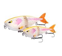 Berkley Zilla Jointed Glider Leurre Pike | Leurre Facile à pêcher avec Action en S | Système Klip Lok | Leurre pour prédateurs de 0,5 à 1,5 m de Profondeur | 18 cm | 80 g | Albino Trout