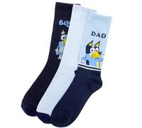Berkshire Fashions Bluey Lot de 3 paires de chaussettes mixtes pour adulte
