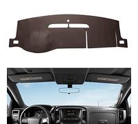 BERKSYDE Tapis de Tableau de Bord en Cuir Compatible avec Chevy Tahoe Suburban Denali Avalanche GMC Yukon/XL, Chevy Silverado GMC Sierra 2007-2013
